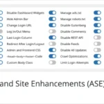 Admin and Site Enhancements (ASE) Pro
